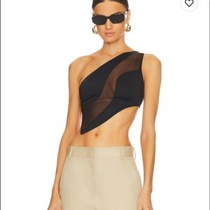 REVOLVE OW collection curve top black S